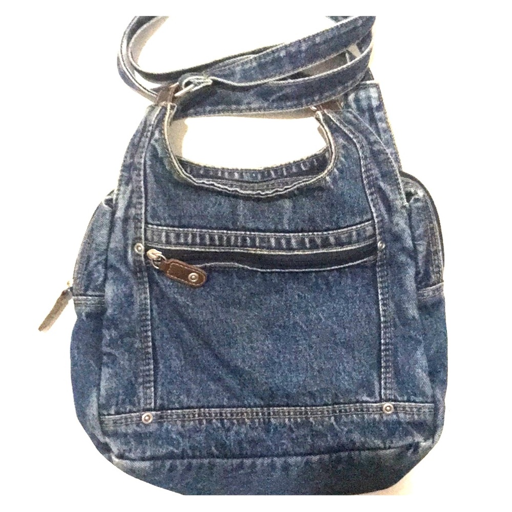 Denim crossbody bag